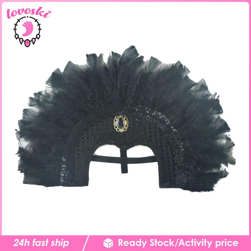 Phụ Kiện Cài Tóc Lông Vũ Thời Trang Dùng Biểu Diễn Sân Khấu