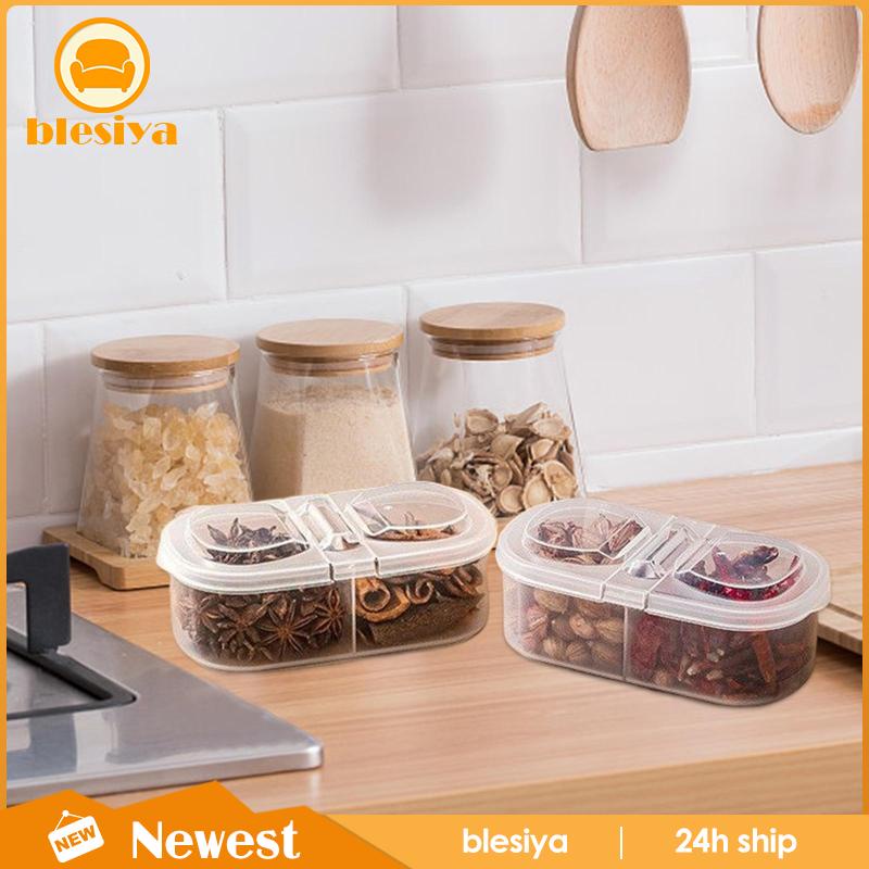 Hộp Đựng Gia Vị Khô Có Nắp Xếp Chồng Cho Nhà Bếp