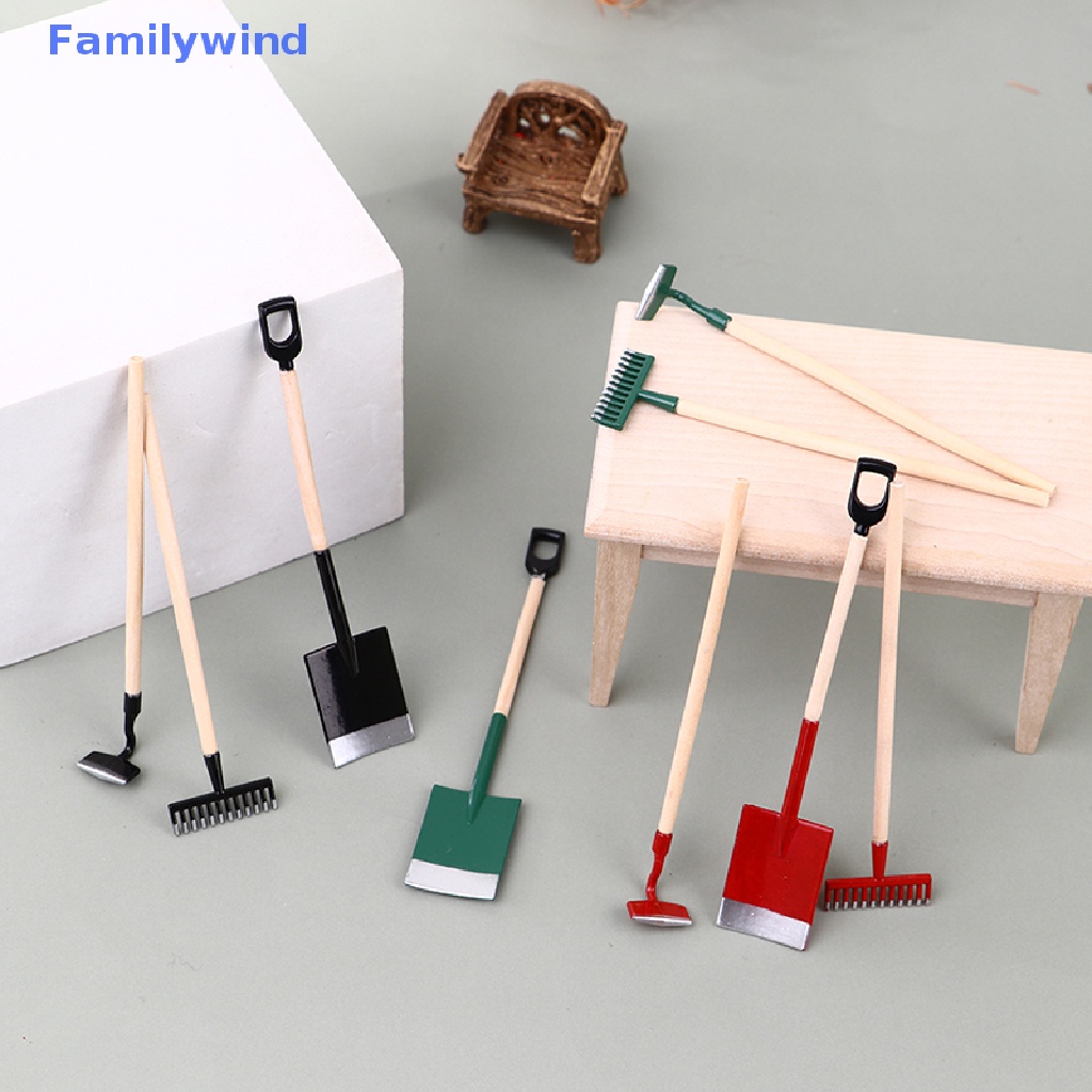 Set 3 Xẻng Làm Vườn Mini Tỉ Lệ 1: 12 Trang Trí Nhà Búp Bê