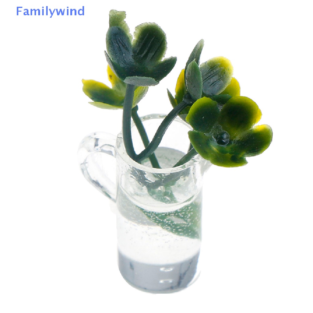 Set 3 Chậu Cây Trong Suốt Dùng Để Trang Trí Nhà Búp Bê 1: 12