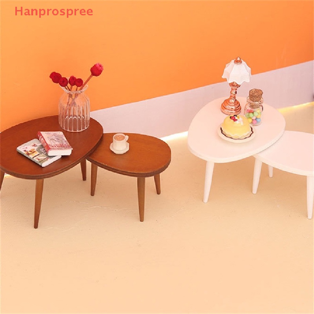Bàn Cà Phê Hình Tam Giác Trang Trí Nhà Búp Bê Tỉ Lệ 1: 12