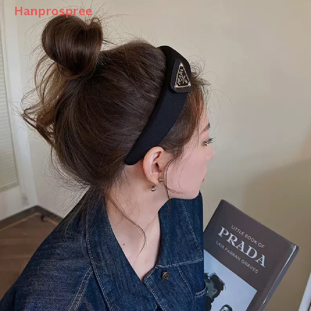 Băng Đô Cài Tóc Dày Dặn Màu Đen Phong Cách Pháp Cho Nữ