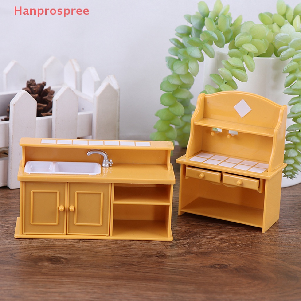 Mô Hình Bàn Bếp Bằng Nhựa Tỉ Lệ 1 / 12 Trang Trí Nhà Búp Bê