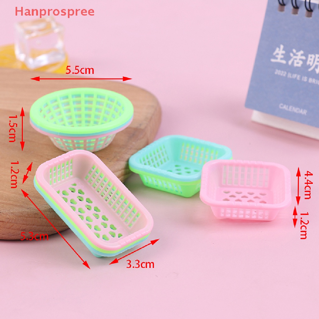 Bộ 3 Rổ Rửa Trái Cây Mini Tỉ Lệ 1: 12 Trang Trí Nhà Búp Bê