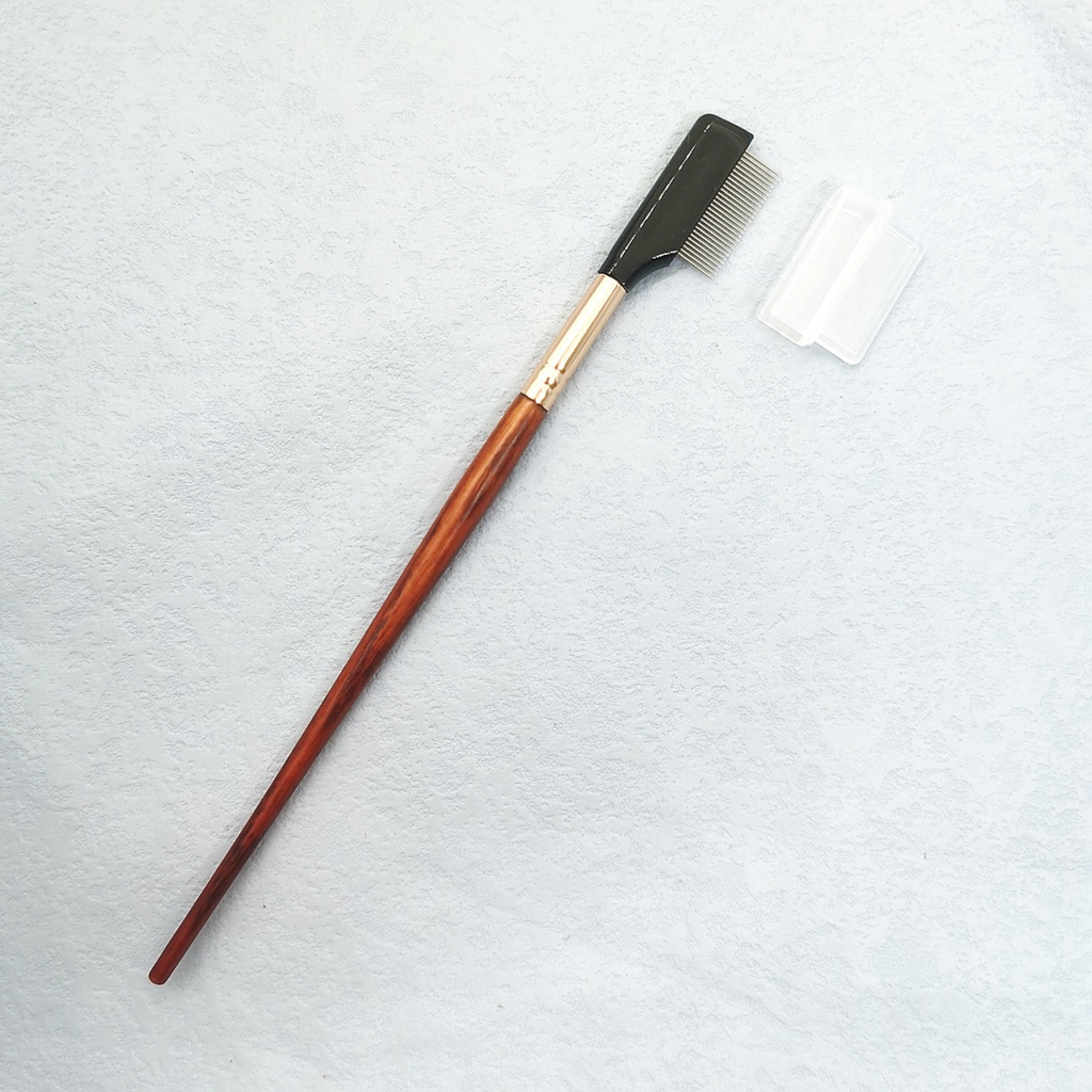 Lược Chải Lông Mi Bằng Thép Tay Cầm Gỗ Tự Nhiên Thân Thiện Với Môi Trường Không Biến Dạng Cho Nữ [beautymart]