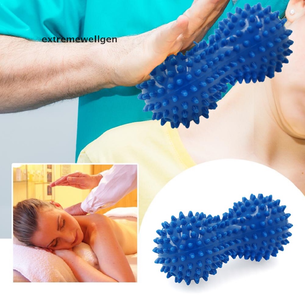 [Cực Tốt] Bóng Mát Xa Tay Tập Yoga Hình Hạt Đậu Phộng Bằng Nhựa PVC LLF