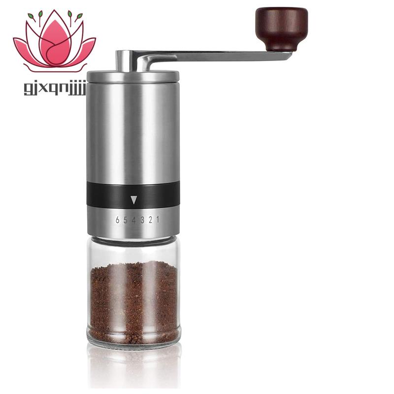 Máy Xay Cà Phê Bằng Tay Kèm 6 Mũi Cài Đặt Bằng Sứ Tùy Chỉnh Tiện Dụng