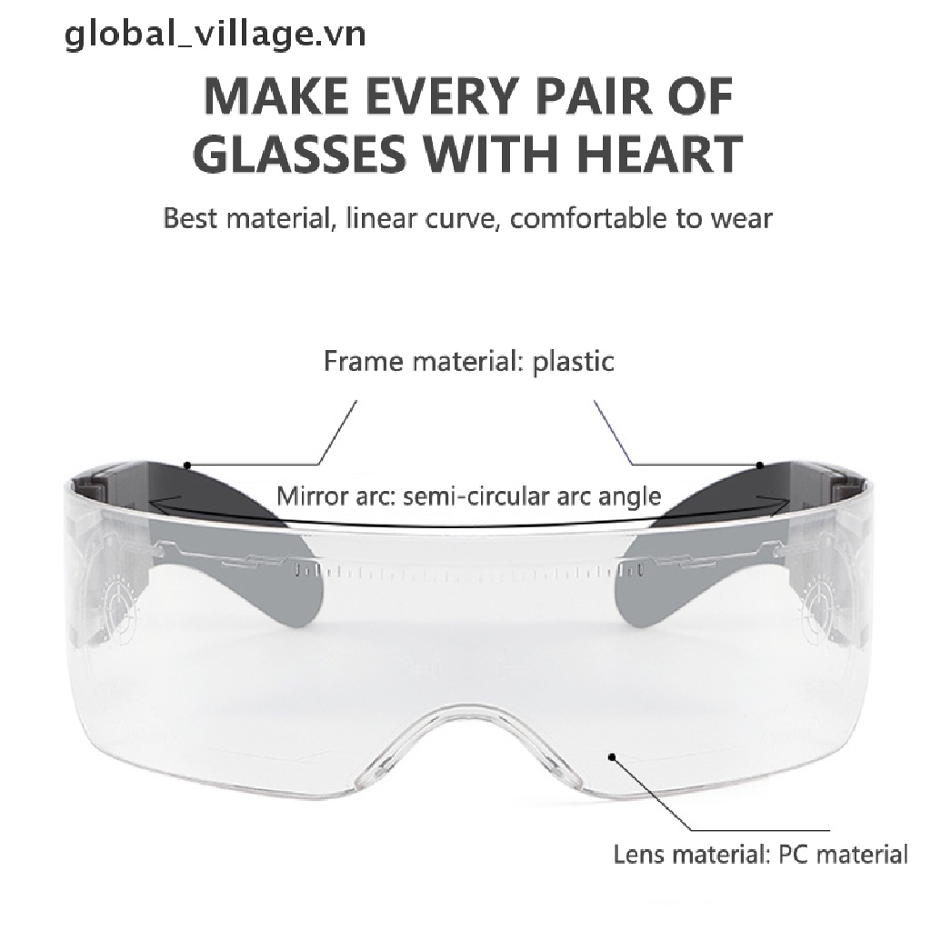 Kính Mát Có Đèn LED Phát Sáng Nhiều Màu Sắc Phong Cách Punk Vintage Thời Trang Cho Nam Và Nữ