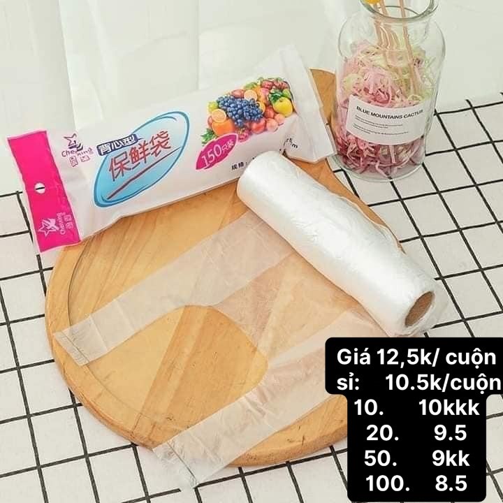 (Bán buôn- Sỉ) Cuộn 100 túi nilon có quai (cuộn)