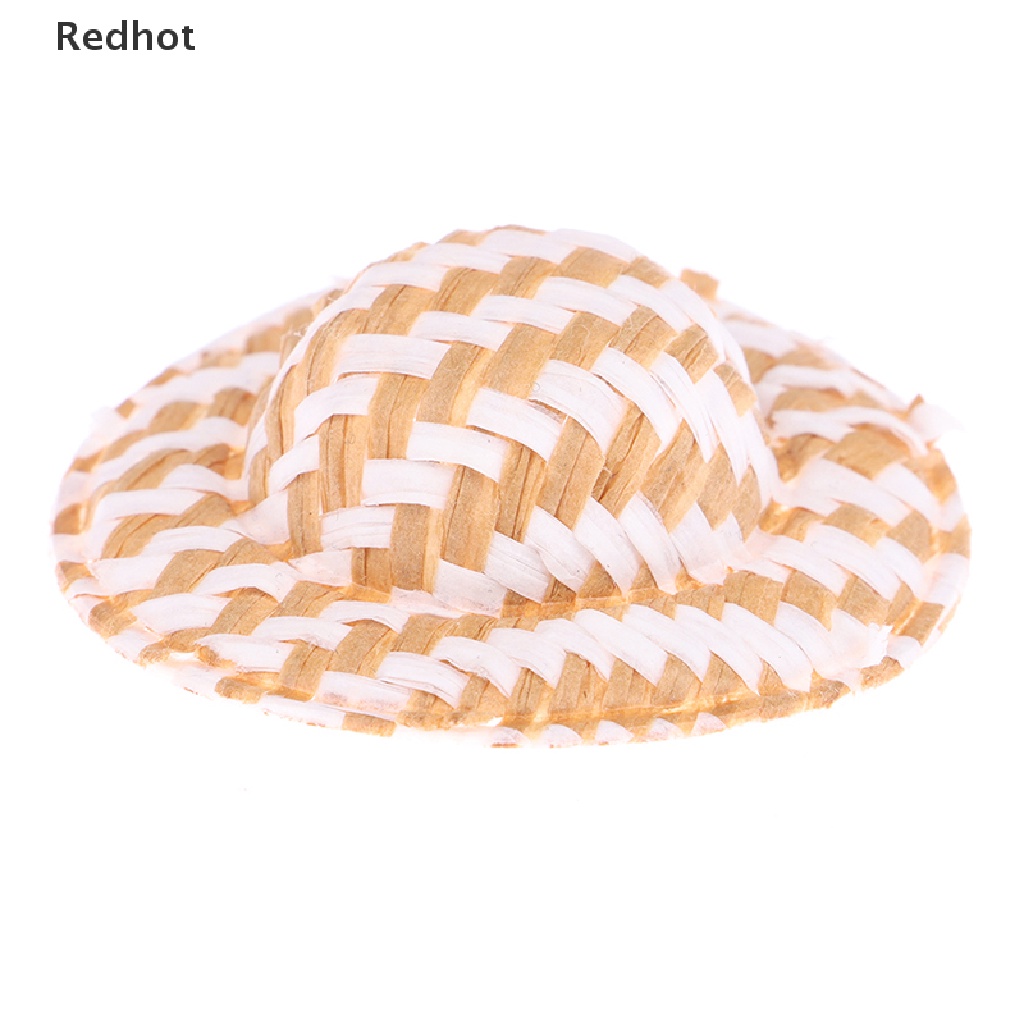Set 10 Nón Rơm Mini 5cm Trang Trí Nhà Búp Bê