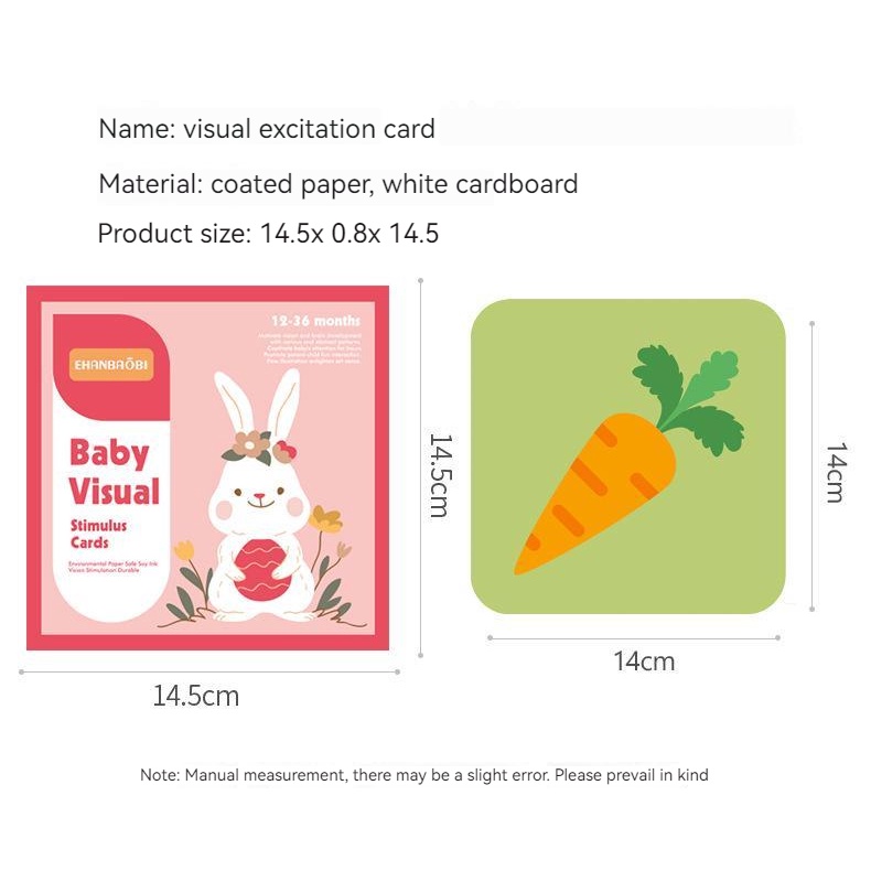 Thẻ Phát Sáng Theo Phương Pháp Montessori Cho Bé | Thẻ Cảm Biến Cảm Biến Em Bé Tiện Dụng | Đồ Chơi Học Phản Xạ Tương Phản Cao Dành Cho Bé / Mẹ Và Bé
