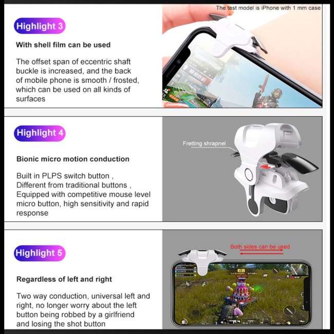 Tay Cầm Điều Khiển Chơi Game Cho Điện Thoại