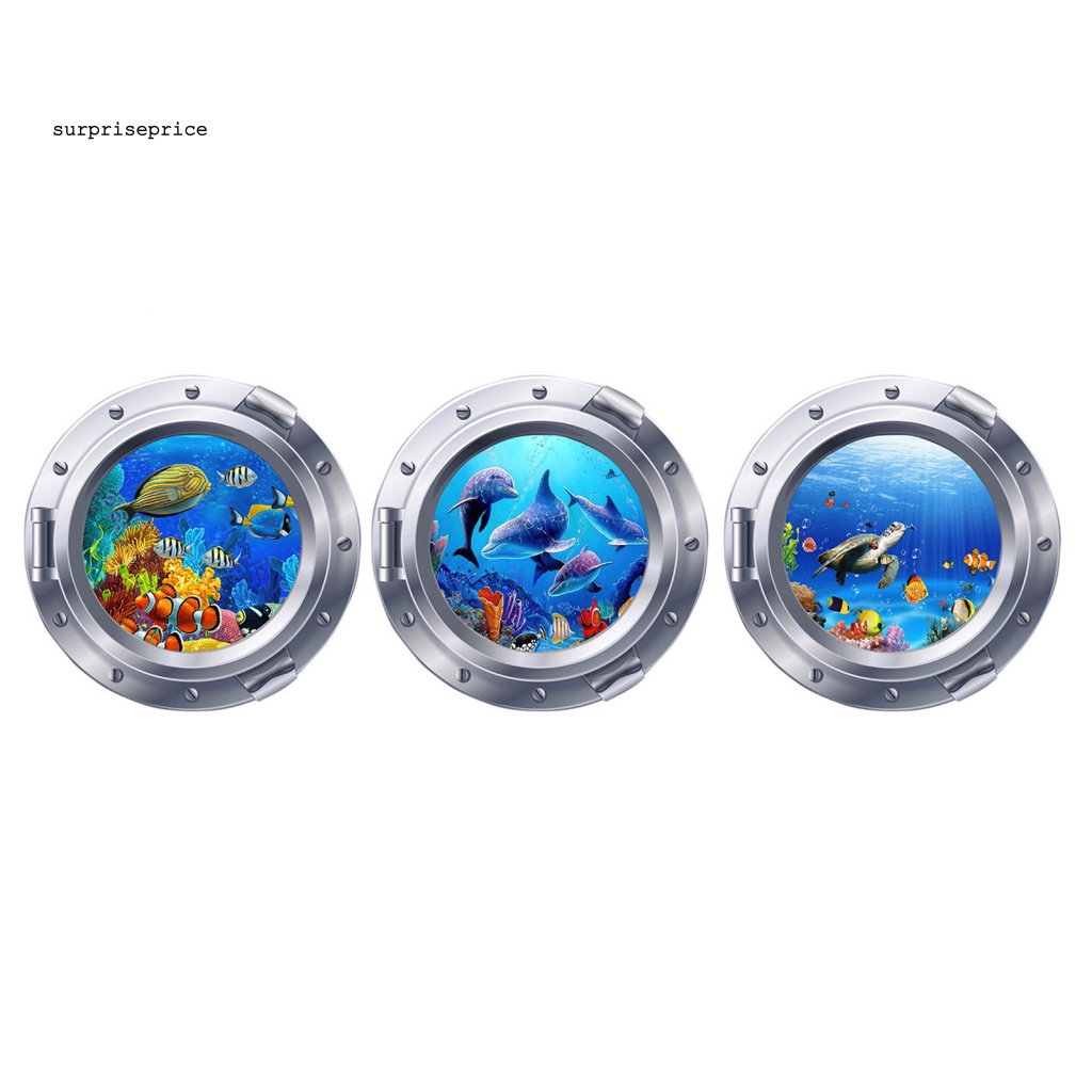 Sticker Dán Tường Chống Thấm Nước Họa Tiết Động Vật 3D Dùng Trang Trí Nhà