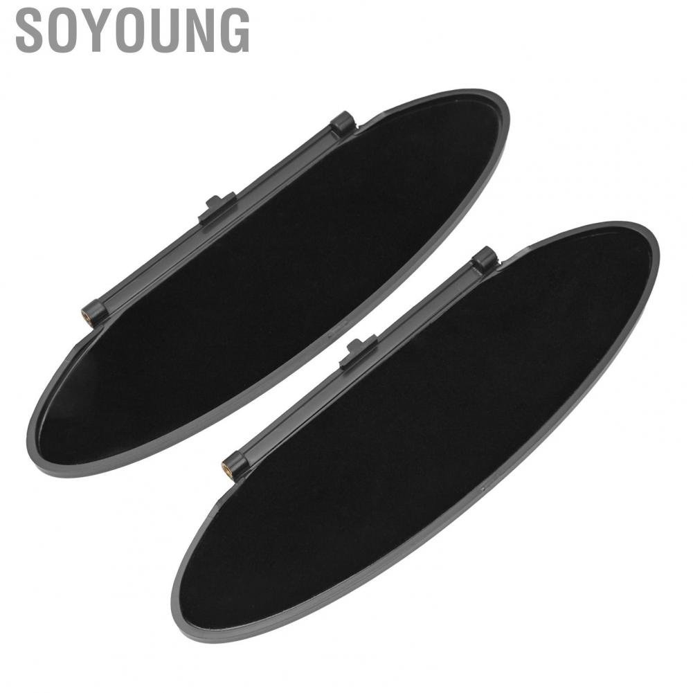 Soyoung 99670142102  Sunvisor Lid Cover Black Stable Performance Sun Visor Mirror Easy Installation for Car