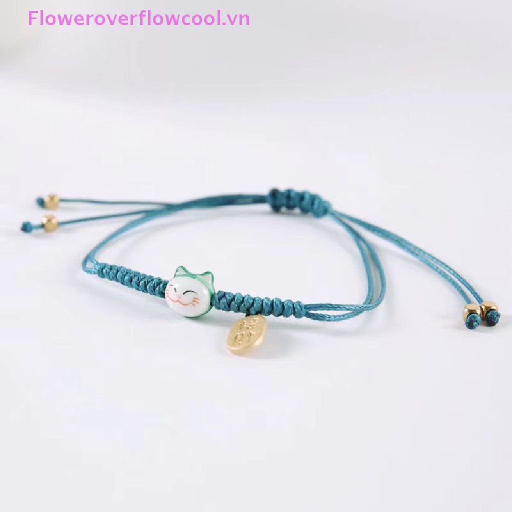 Vòng Tay Handmade Hình Mèo May Mắn Thời Trang Cho Nữ