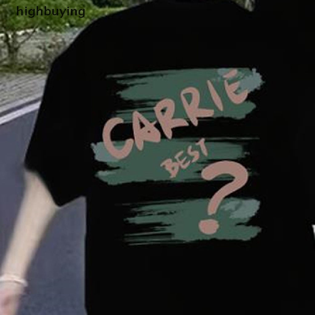 Áo Thun Tay Ngắn Cổ Tròn In Chữ Phong Cách Retro Cho Nữ