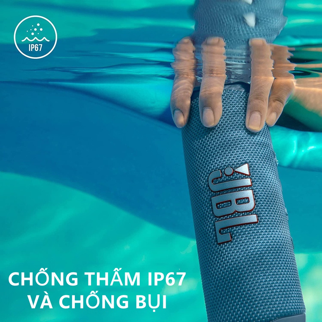 Loa Bluetooth Di Động JBL Flip 6 Âm Thanh Mạnh Mẽ và Âm Bass Sâu Chống Nước IPX7 Thời Gian Chơi 12 Giờ