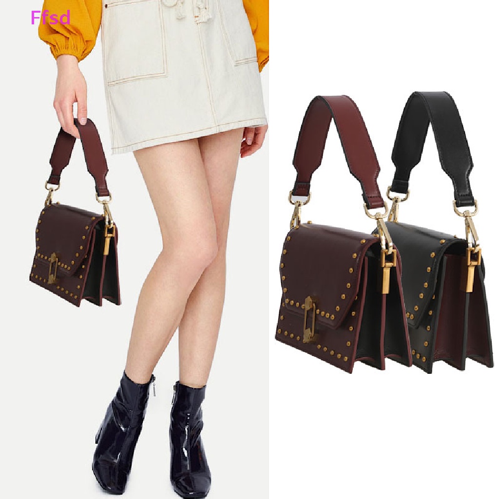 Dây Đeo Túi Xách Bằng Da PU Màu Trơn Tay Cầm Rộng 41cm DIY