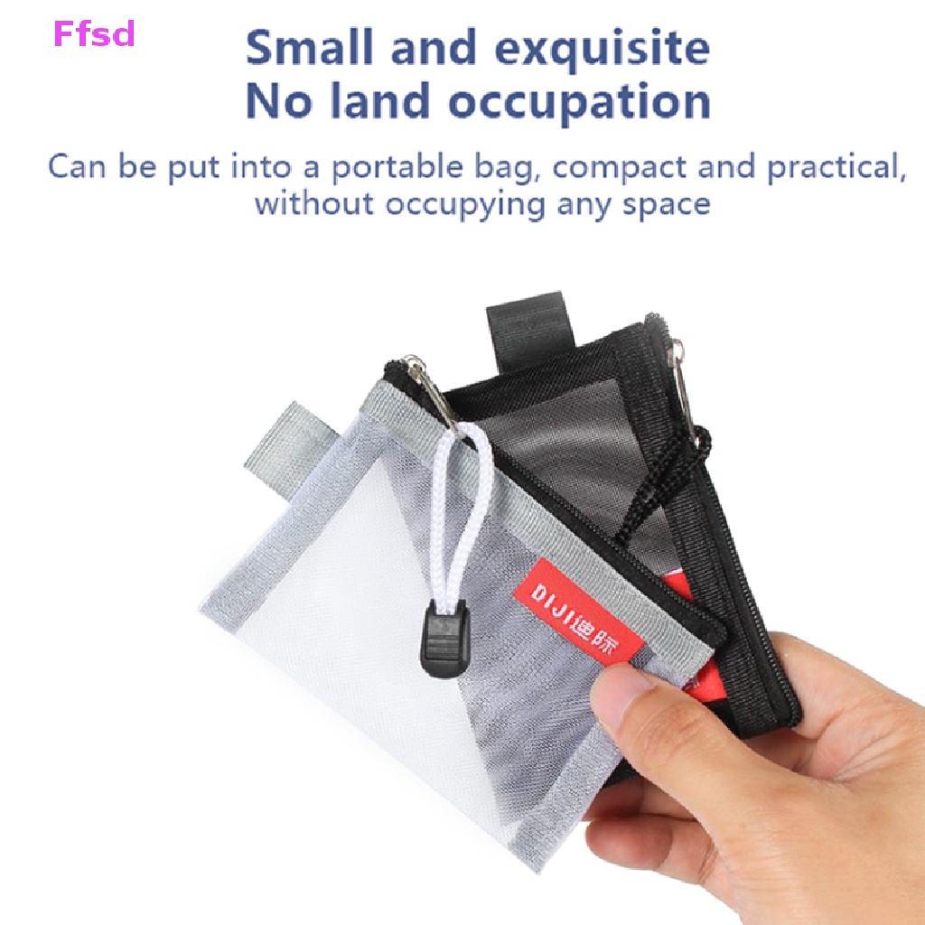 {Ffsd} Túi Lưới Mini Đựng Tiền Xu / Tai Nghe / Thẻ Tín Dụng * Bán Chạy