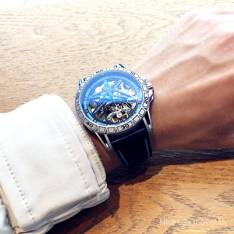 Đồng Hồ Cơ Tự Động Chống Thấm Nước Mukuo 63 Tourbillon Phát Sáng Độc Đáo Thời Trang Cho Nam