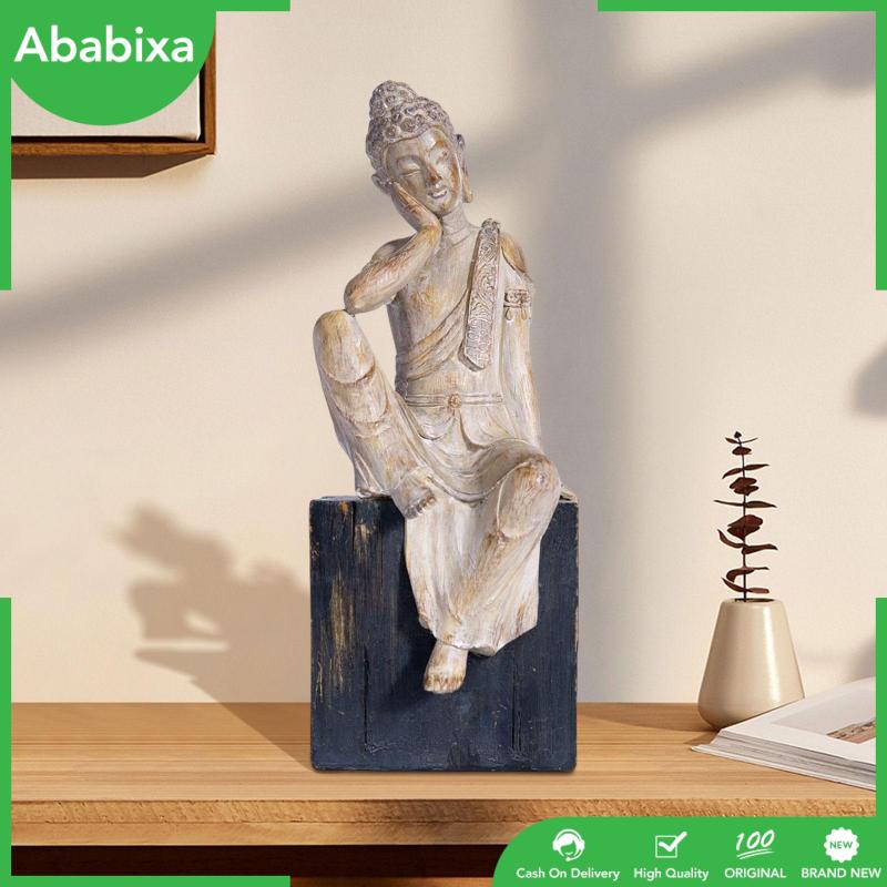 Đồ trang trí Tượng Phật Ngồi Thiền Bằng Nhựa Resin Chạm Khắc Thủ Công Trang Trí Nhà Cửa / Văn Phòng