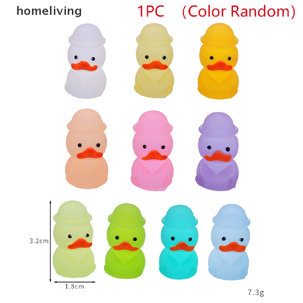 Chú Vịt Hoạt Hình Phát Sáng Trong Bóng Tối Nhiều Màu Sắc Ngẫu Nhiên Dùng Để Trang Trí