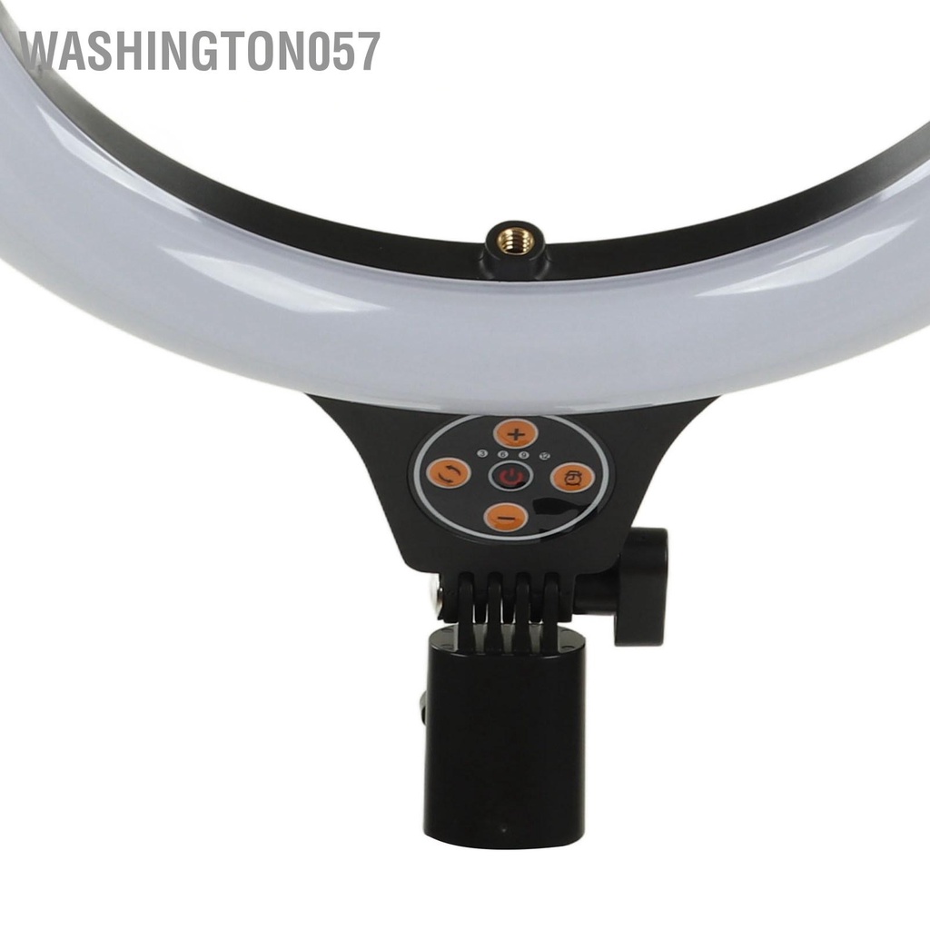 Washington057 Ring Light 26cm DIA High Brightness Timing LED Selfie Lamp Có thể điều chỉnh cho Camera gia đình