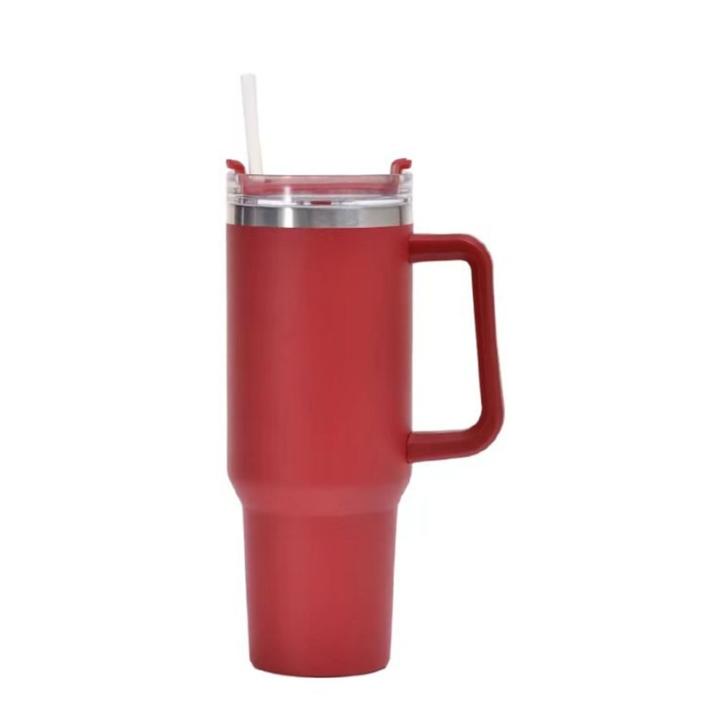 Cốc Đựng Cà Phê Bằng Thép Không Gỉ Có Tay Cầm Và Nắp Đậy Dung Tích 40oz
