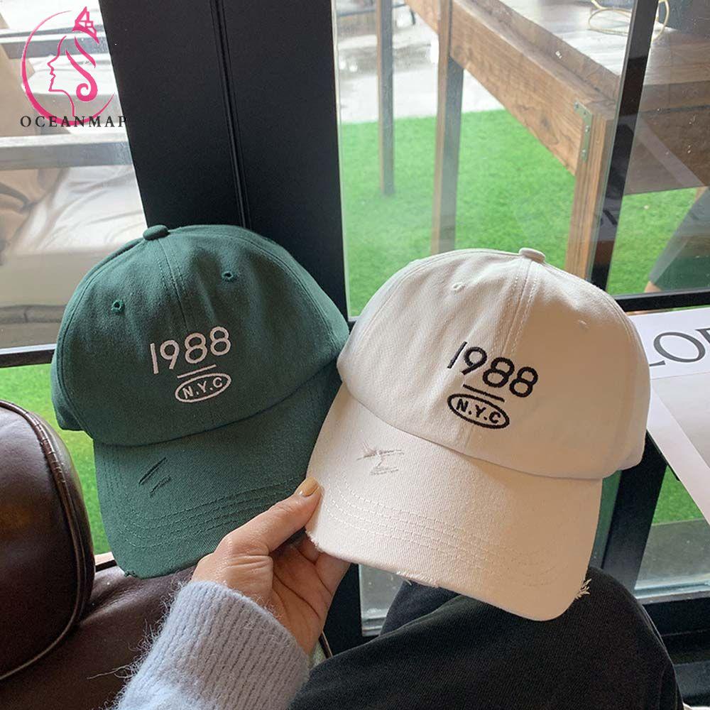 Mũ Lưỡi Trai Thêu Họa Tiết Phong Cách Hip Hop Hàn Quốc 1988 Cho Nữ