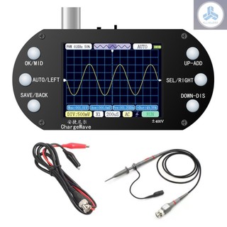 Handheld Oscilloscope 320*240 Resolution 2.4inch TFT Display 2.5MHz Sample Rate 500KHz Bandwidth Oscillometer