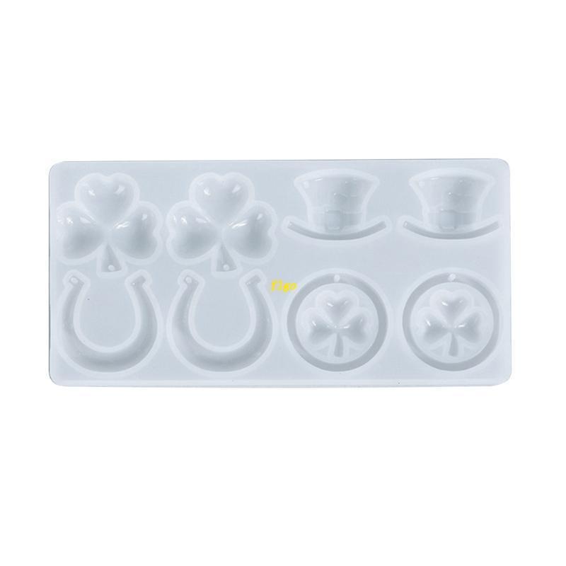 Khuôn Silicone Hình Cỏ Ba Lá 3D Làm Trang Sức Thủ Công