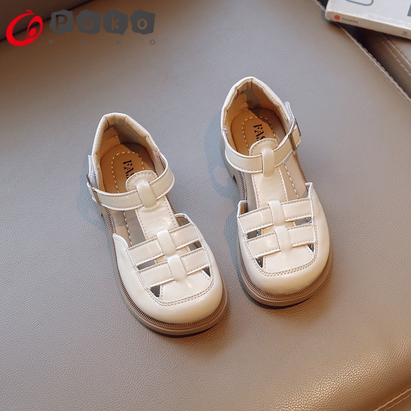 Giày Sandal Đế Mềm Thoáng Khí Phong Cách Hàn Quốc Thời Trang Mùa Hè 2023 Cho Bé Gái