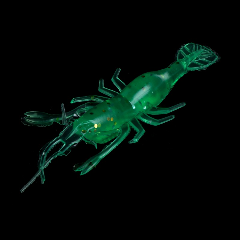 Mồi Câu Cá Nhân Tạo Hình Tôm Mềm Trong Suốt 8cm / 3.6g Tiện Dụng