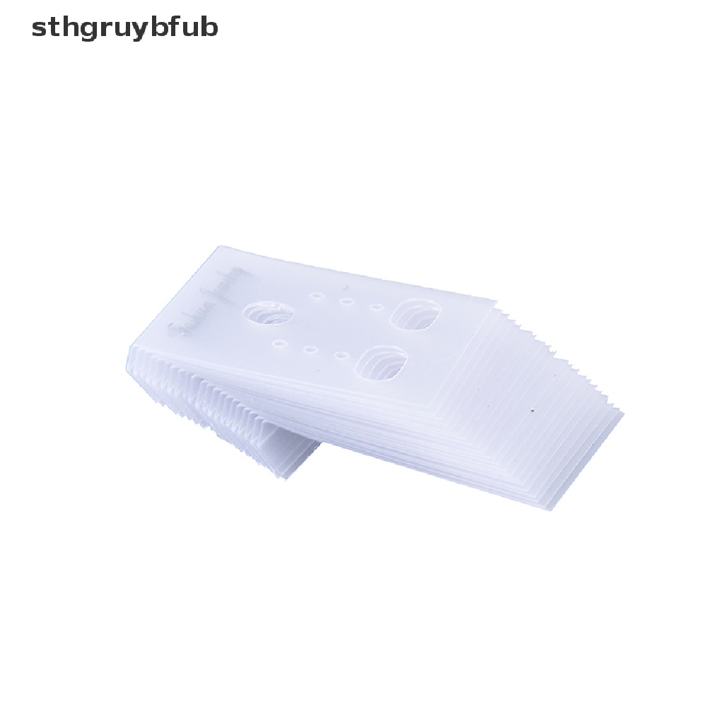 Set 100 Tấm Thẻ Treo Trưng Bày Bông Tai Bằng Nhựa Trong Suốt Chuyên Nghiệp