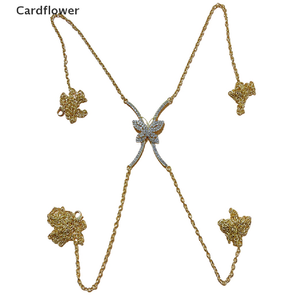 Vòng cổ Đeo Ngực Mặt Hình Bướm Đính Đá Thời Trang Cho Nữ