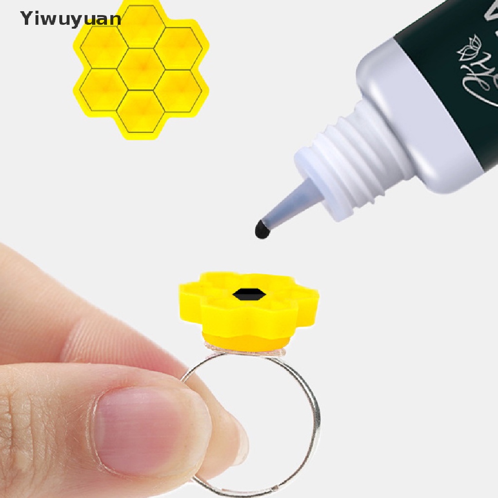 < Yiwuyuan > Túi 100 Giá Đỡ Lông Mi Giả Bằng Nhựa Không Dính Cốc