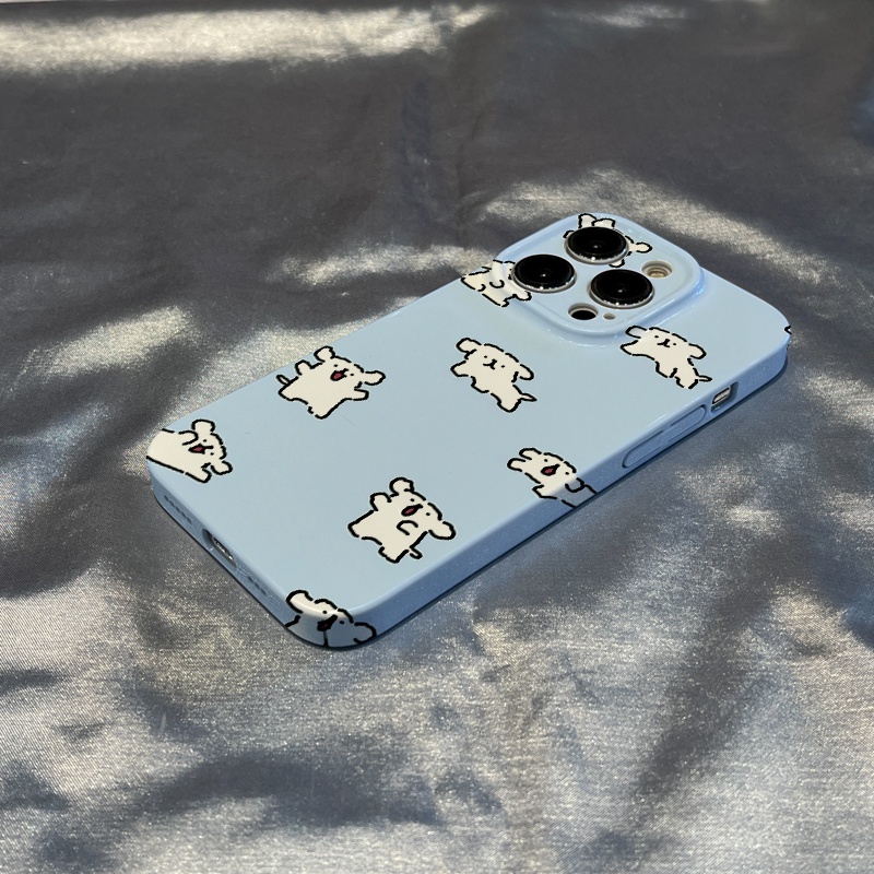 Ốp Điện Thoại Cứng Siêu Mỏng Họa Tiết Cún Dễ Thương Dành Cho Iphone 1214 Pro max 78 11 13