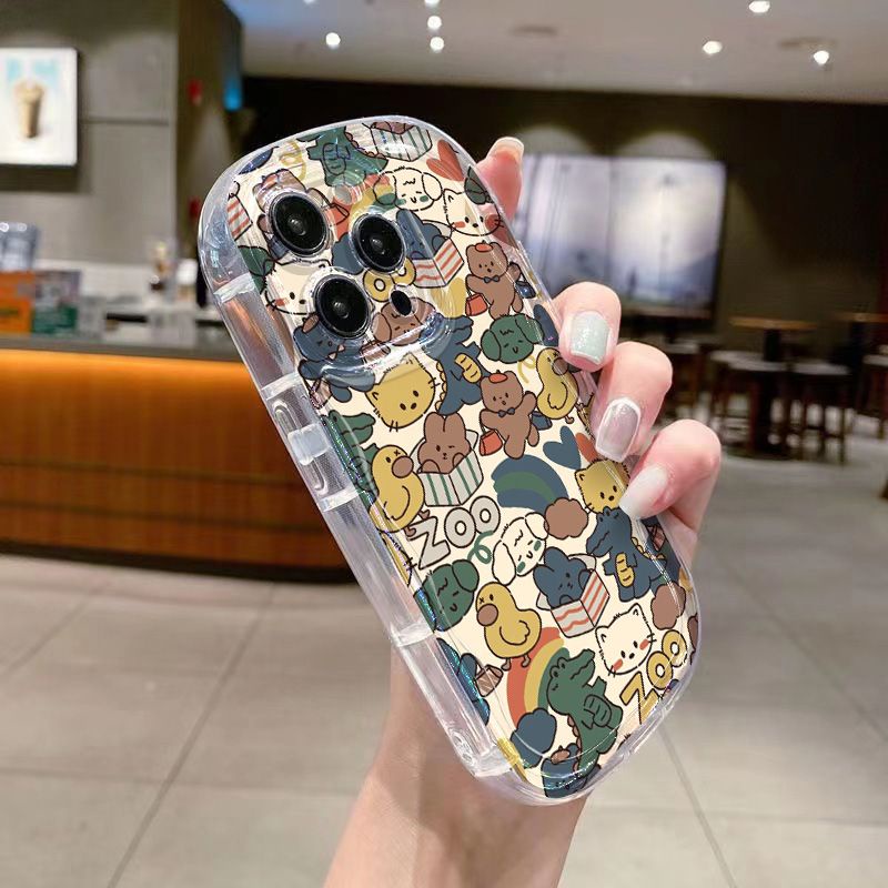 ✅Ốp Điện Thoại Mềm Trong Suốt Chống Sốc Hình Sở Thú Cho Iphone 12 / apple / xr7xs13 / 148P11 6LBX