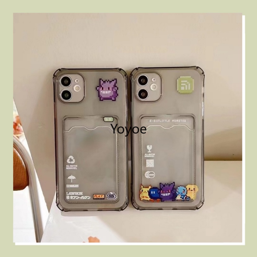 Ốp Điện Thoại TPU Mềm Chống Sốc Có Ngăn Đựng Thẻ Cho IPhone 14 13 12 11 Pro X XS Pro Max XR 7 8 Plus SE