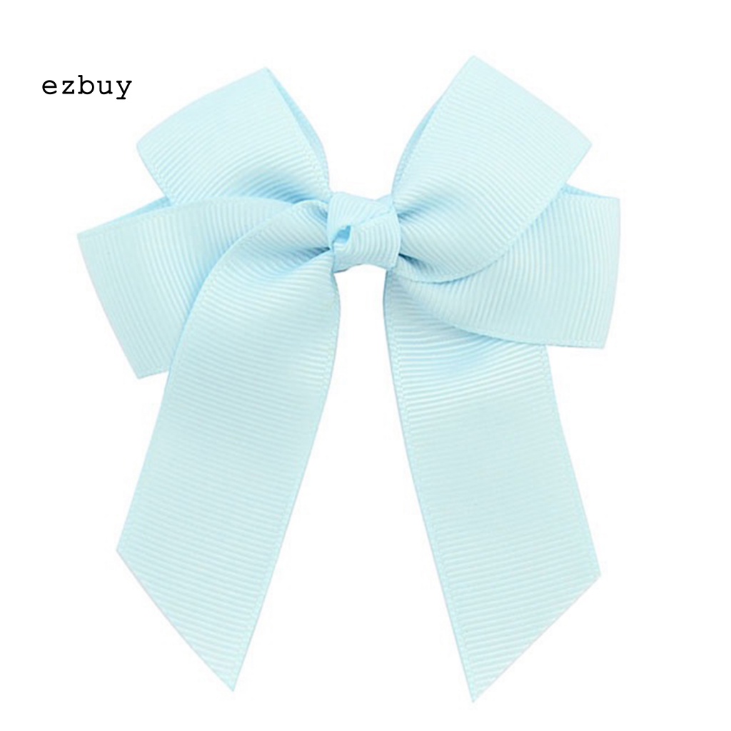 Kẹp Tóc Hình Nơ Lớn Màu Trơn Dễ Thương Dành Cho Bé Gái