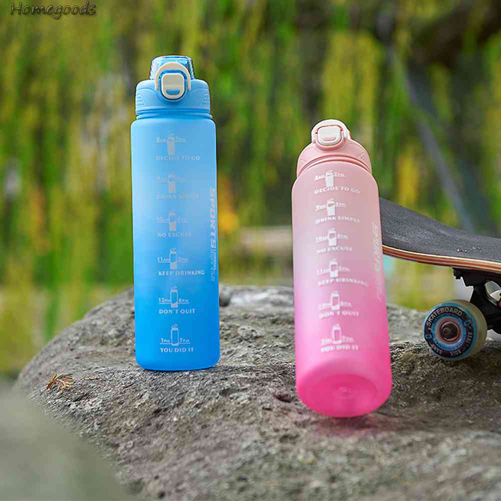 Bình Đựng Nước Lạnh Màu Gradient Dung Tích 1000ML Tiện Dụng Cho Văn Phòng / Trường Học