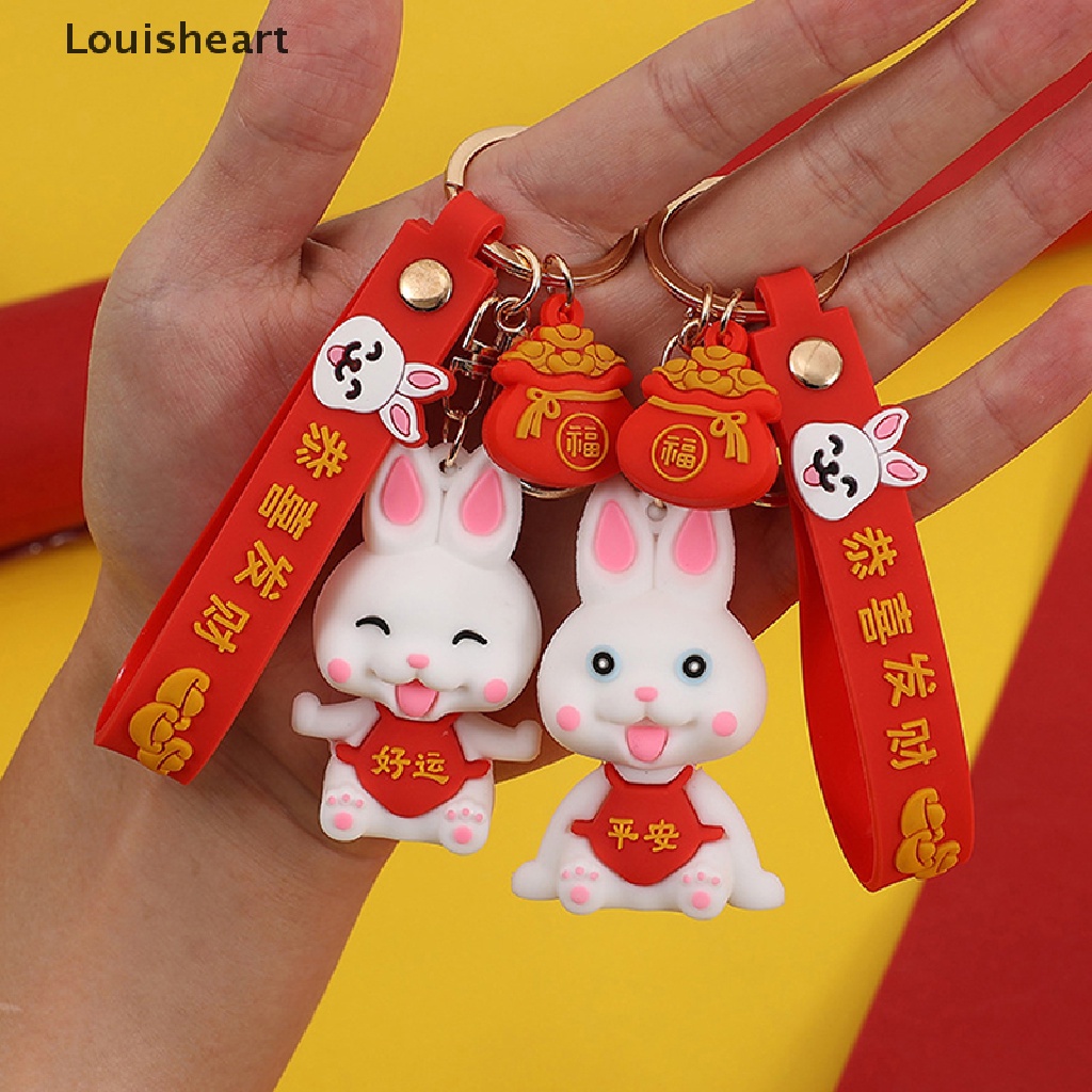 Móc Khóa Hình Thỏ Bông Mừng Năm Mới 2023