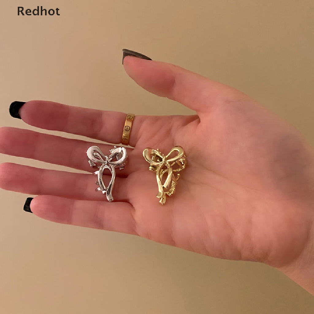 Bộ 2 Kẹp Tóc Kim Loại Hình Nơ Thời Trang Cho Nữ