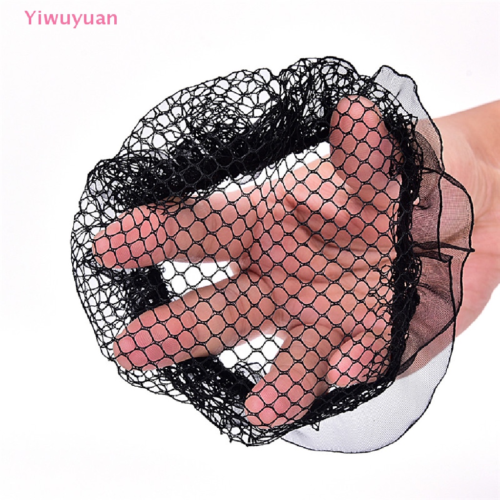 &lt;Yiwuyuan&gt; New Ladies Solid Plan Black Hair Bun Cover Snood Net Ballet Women Dance Skag  New