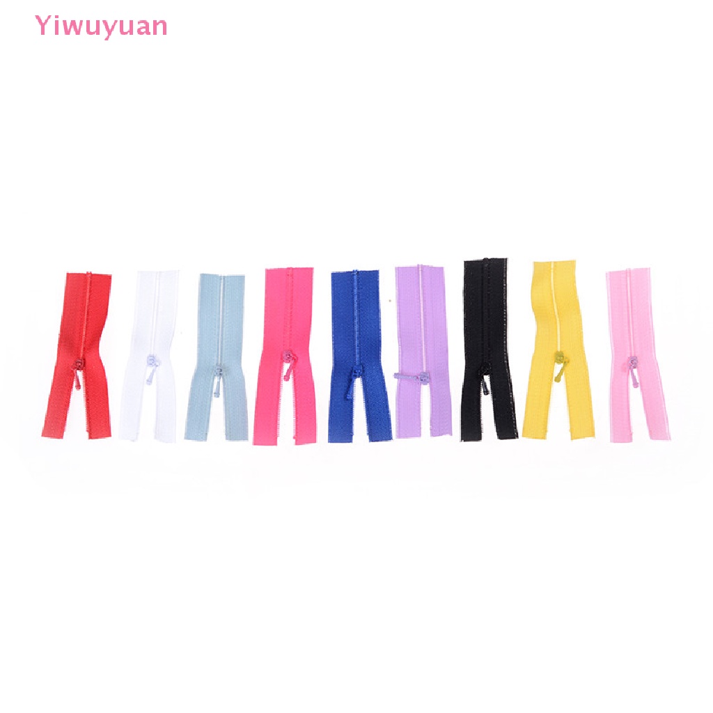 Bộ 5 Dây Khóa Kéo Mini Cho Búp Bê / Váy / Túi Xách May Thủ Công DIY Mới