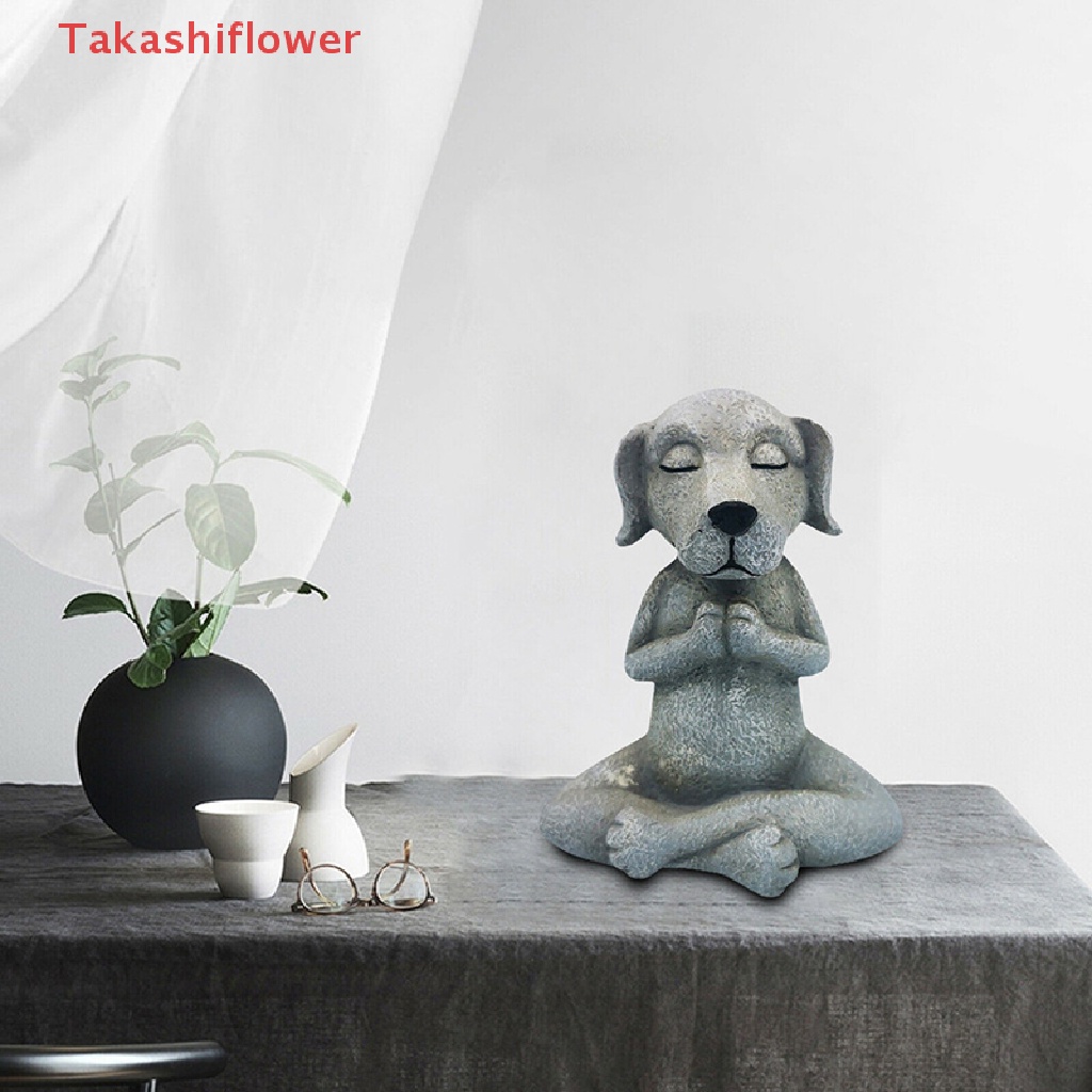 Mô Hình Tượng Phật Ngồi Thiền / Mèo / Ếch Bằng Nhựa Resin Dùng Làm Quà Tặng