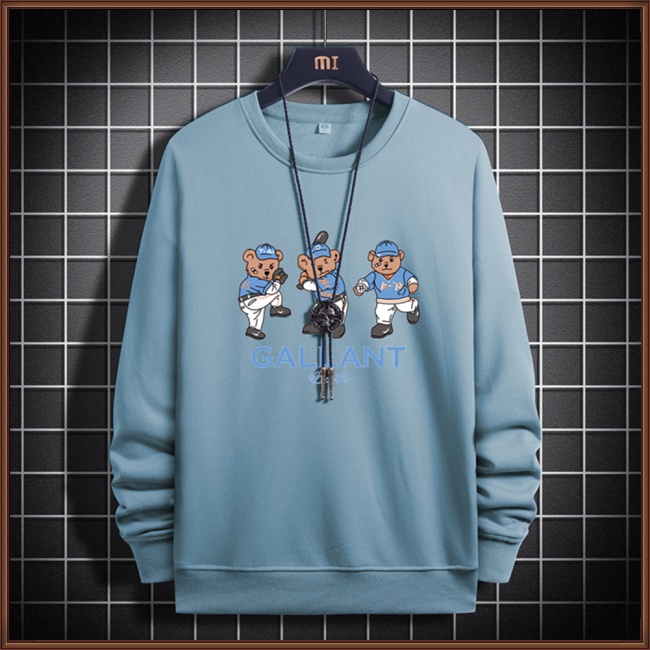 Áo Sweater Cổ Tròn Tay Dài Dáng Rộng Thời Trang Xuân Thu Cho Nam Giới