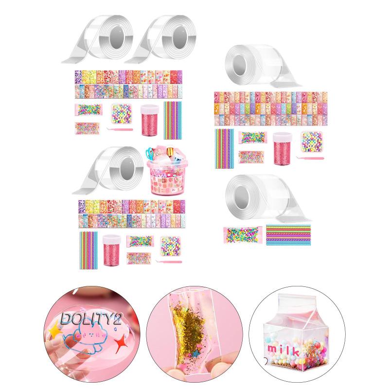 [Dolity2] Đồ Chơi Băng Keo Dính Hai Mặt Thổi Bong Bóng Sáng Tạo Có Thể Tái Sử Dụng Cho Trẻ