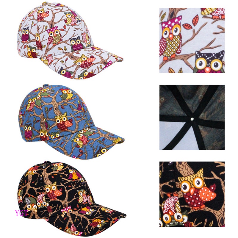 Ygt Mũ Lưỡi Trai Hình Cú Mèo Vintage Thời Trang Xuân Hè Cho Nữ