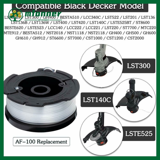 Cuộn Cước Cho Máy Cắt Cỏ Black Decker Edger Af-100-3zp